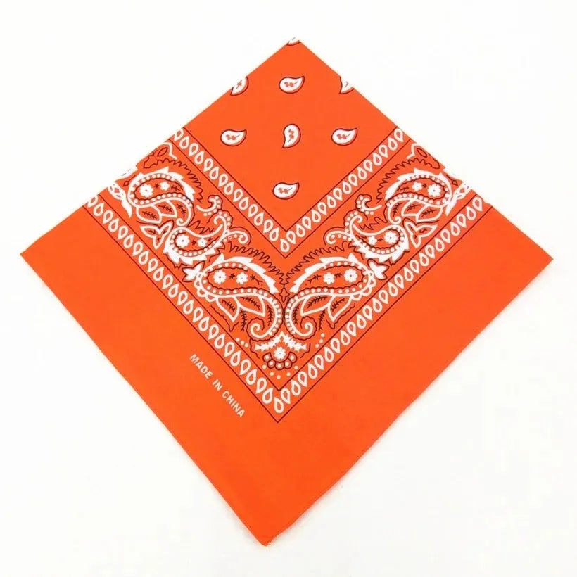 Paisley Bandana Headwrap – Unisex Cotton-Poly Scarf for Men and Women