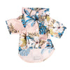 Hawaiian Leaf Print Summer Shirt for Small Dogs & Cats