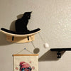 Wall-Mounted Cat Hammock and Climbing Stairs with Scratcher