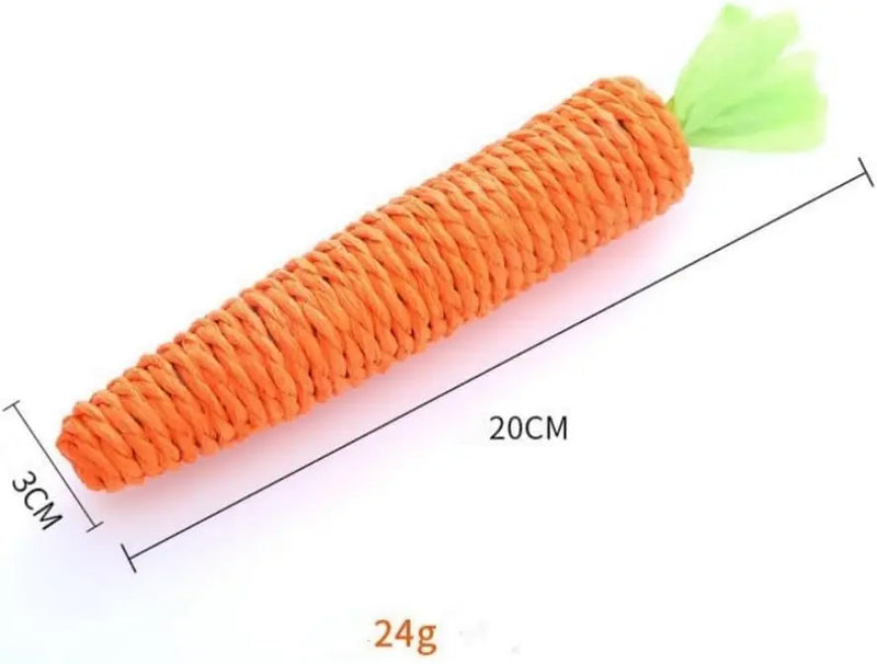 Juguete para Mamar de Gato con Forma de Zanahoria