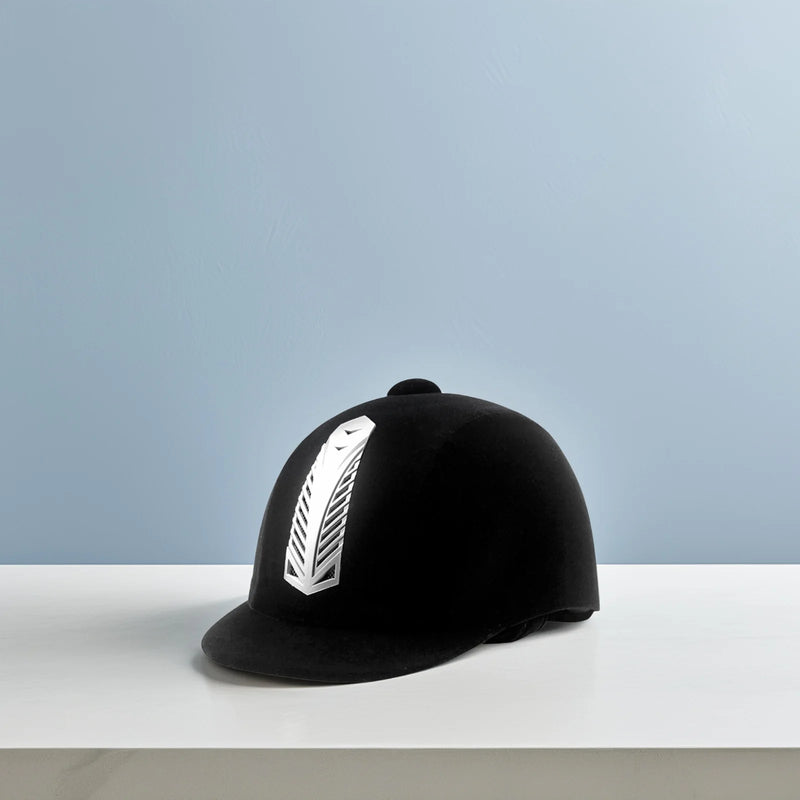 Casco de Equitación Negro, Transpirable y Ajustable