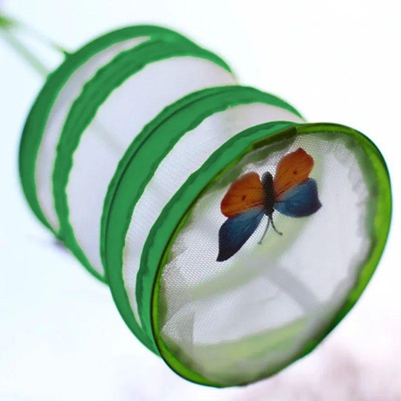 قفص حشرات قابل للطي موئل شبكي لتربية الفراشات