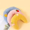Super Soft Half Donut Cat Bed Pillow for Neck Support and Relaxation