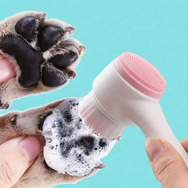 Dual-Sided Silicone Paw Cleaner for Dogs
