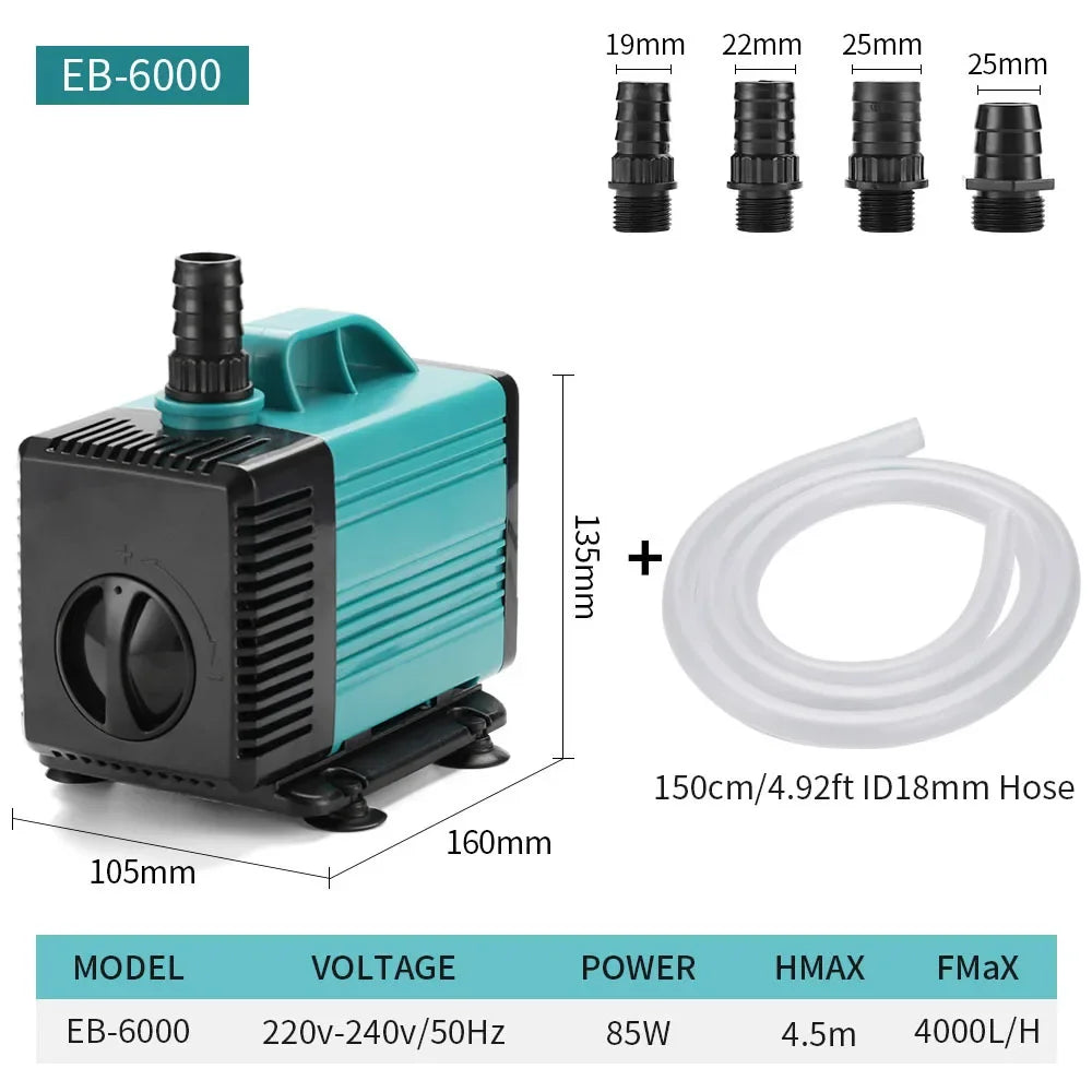 Submersible Aquarium Water Pump with Adjustable Flow