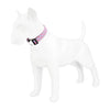 Adjustable Checker Pattern Dog Collar - Soft Nylon, Quick Release