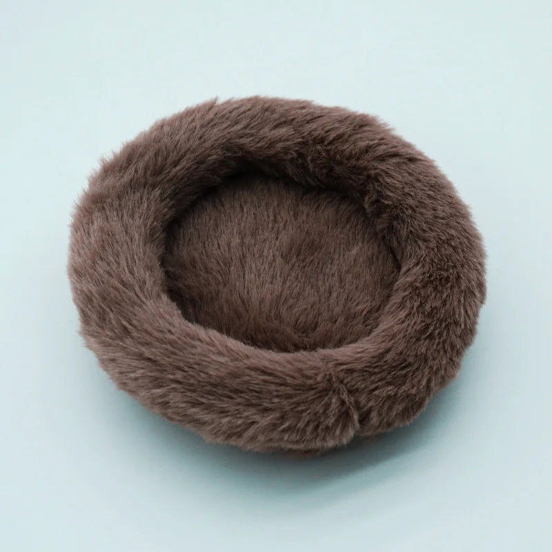 Plush Cozy Nest Bed for Small Pets