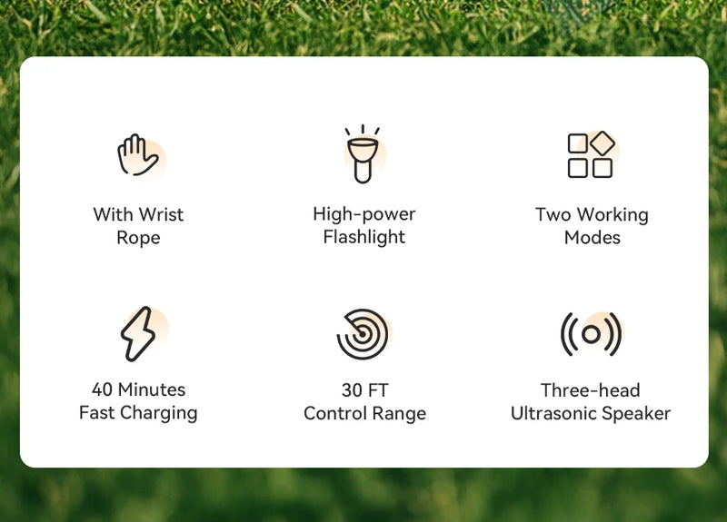 ROJECO Three-Head Ultrasonic Dog Training Device