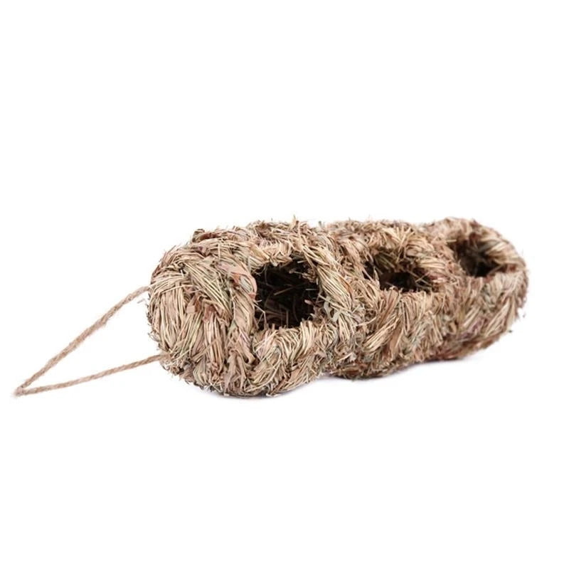 Handwoven Natural Grass Hanging Bird Nest for Small Birds