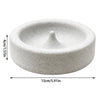 Natural Pumice Bird Feeding Bowl with Anti-Spill Design