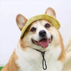 Breathable Cotton Sun Hat for Dogs and Cats with Ear Holes