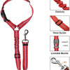 Two-in-One Pet Harness and Car Safety Belt with Reflective Leash