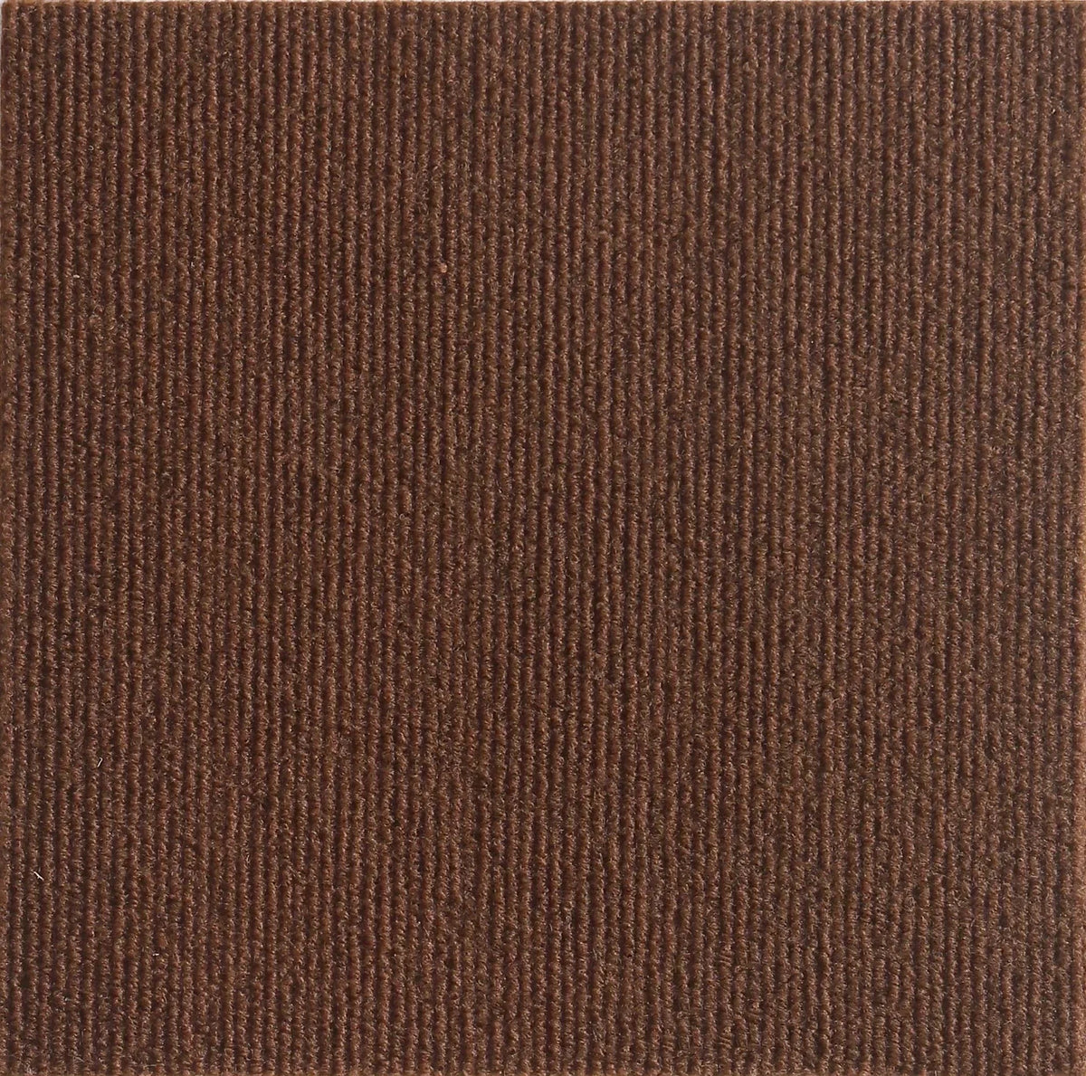 A close-up view of a brown, textured self-adhesive cat scratch pad.
