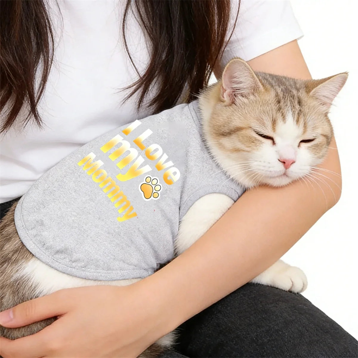 Printed Short-Sleeve Pet Sweater - Lightweight & Breathable for Dogs and Cats