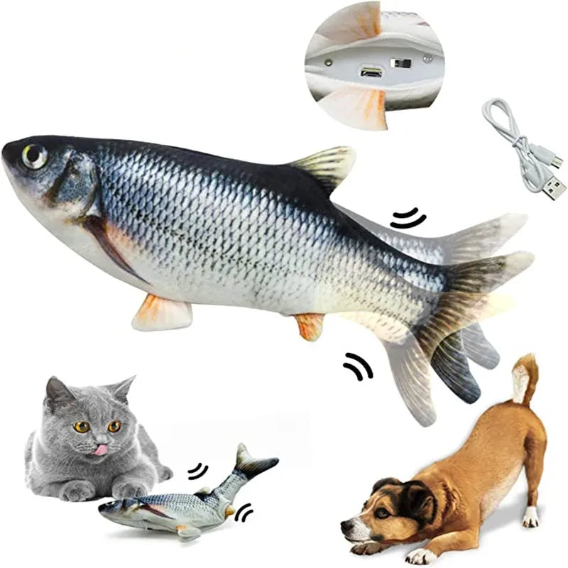 Interactive Floppy Fish Cat Toy with Motion Sensor