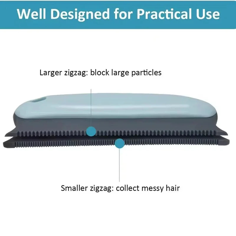 Reusable Pet Hair Remover Brush for Furniture, Clothing & Car Interiors
