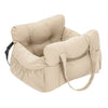 Dog Car Seat with Safety Belt – Non-Slip, Washable Travel Bed for Small Dogs