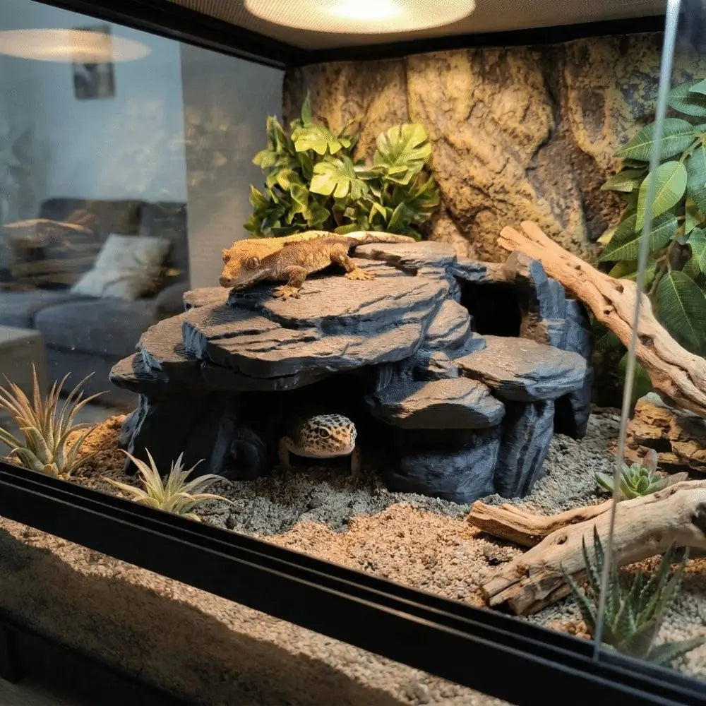 Realistic 3D Rockery Ornament for Aquarium Fish Tanks