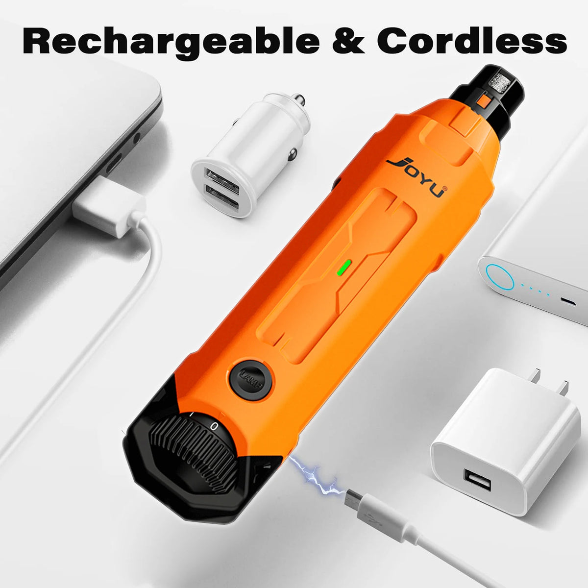 Rechargeable 6-Speed Dog Nail Grinder – Quiet & Painless Paw Care