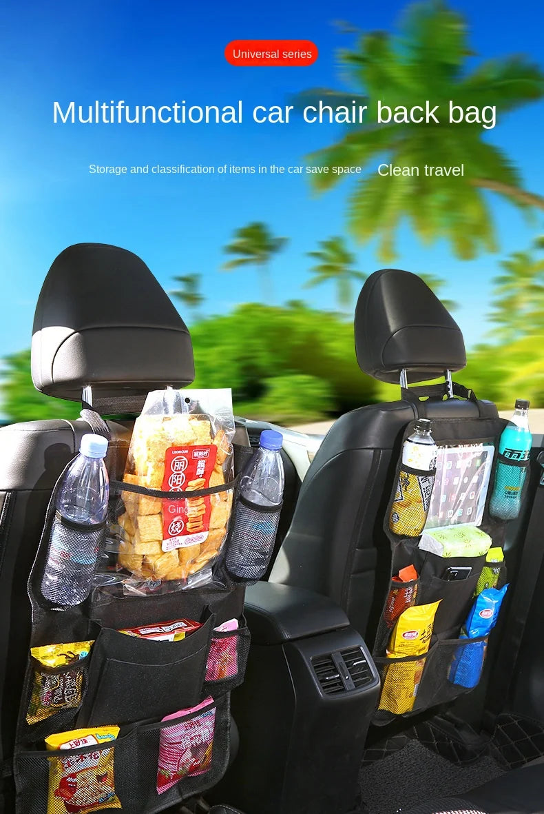 Car Backseat Organizer with Tablet Holder and Storage Pockets