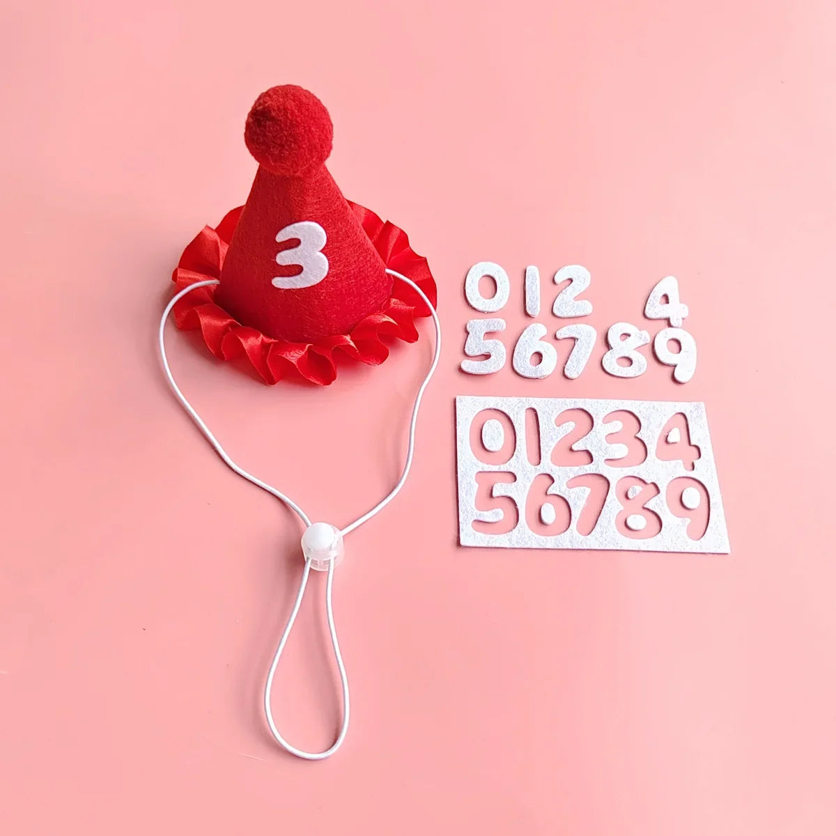 Happy Birthday Pet Party Hat and Bib Set