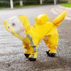 Small Dog Full-Body Raincoat with 4-Leg Coverage