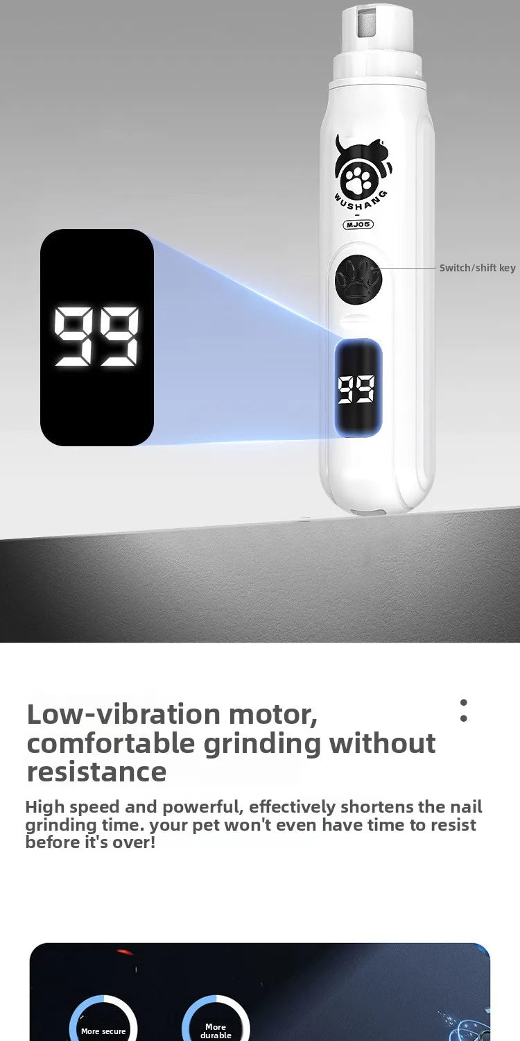Electric Pet Nail Grinder for Dogs and Cats