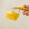 Long-Handle Pet Bathing Brush with Liquid Dispenser