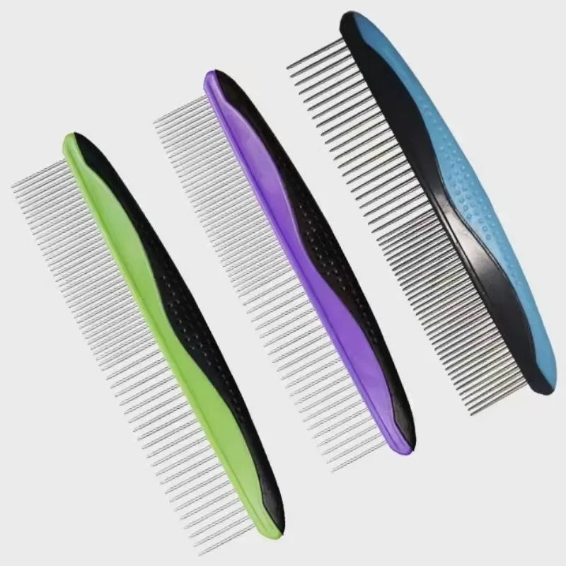 Stainless Steel Pet Detangling Massage Comb for Dogs & Cats