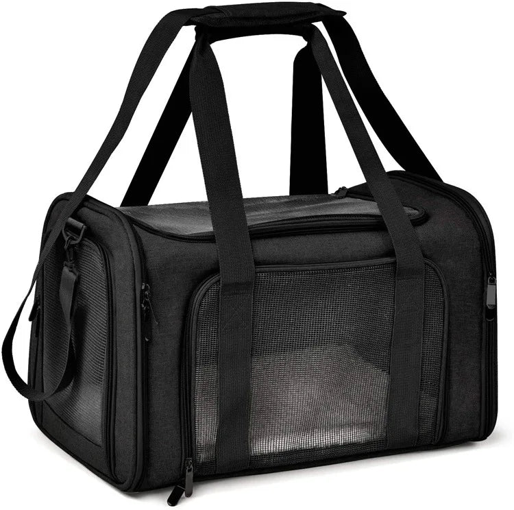 Transporteur pour animaux de compagnie souple et pliable pour chats & petits chiens