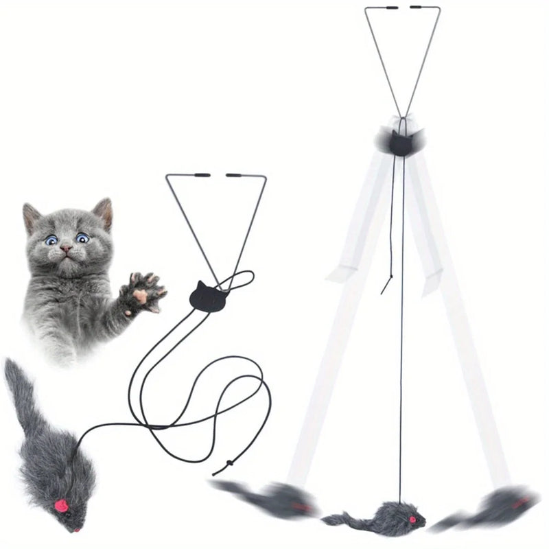 Juguete Interactivo para Gatos con Colgador de Puerta