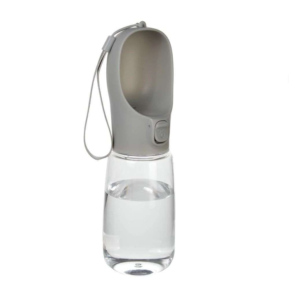 Portable Leakproof Dog Water Bottle with Built-In Drinking Bowl