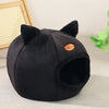 Cat Head-Shaped Cozy Cave Bed for Small to Medium Pets