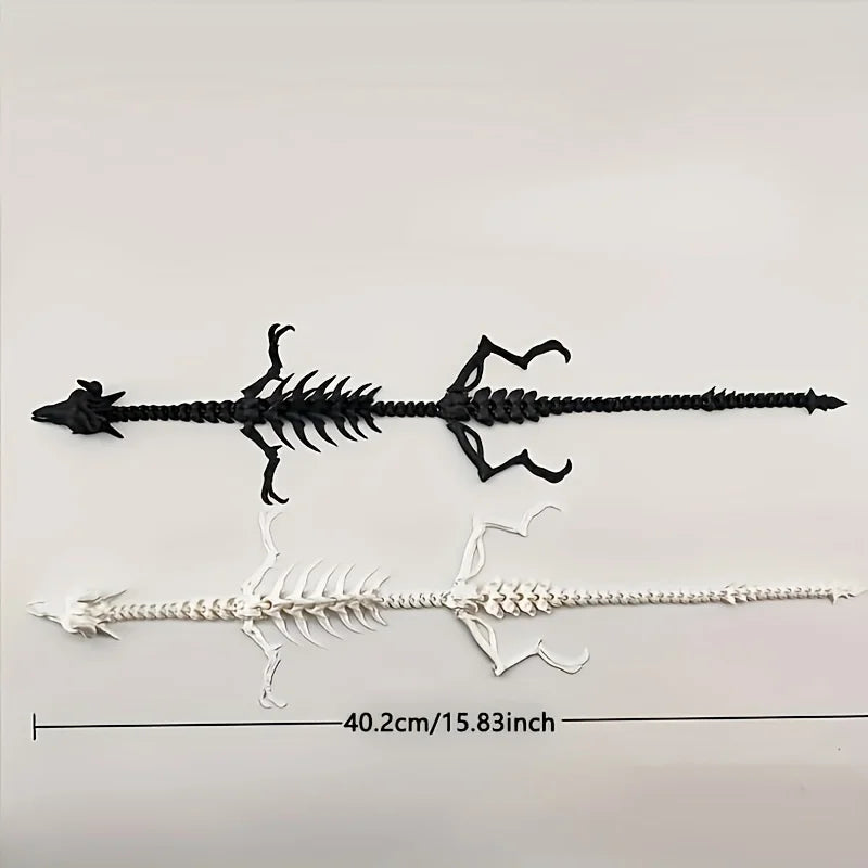 Articulated Dragon Skeleton Aquarium Ornament