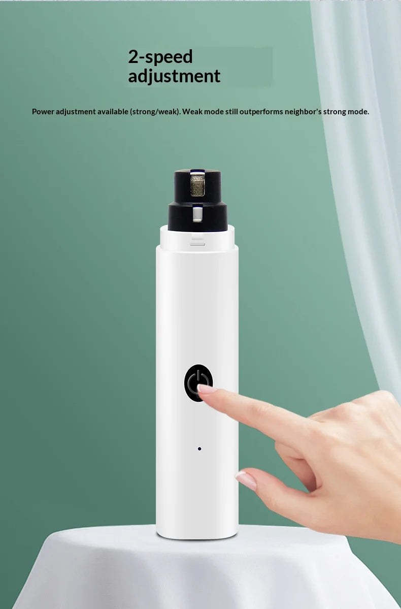 Quiet Electric Pet Nail Grinder for Dogs and Cats