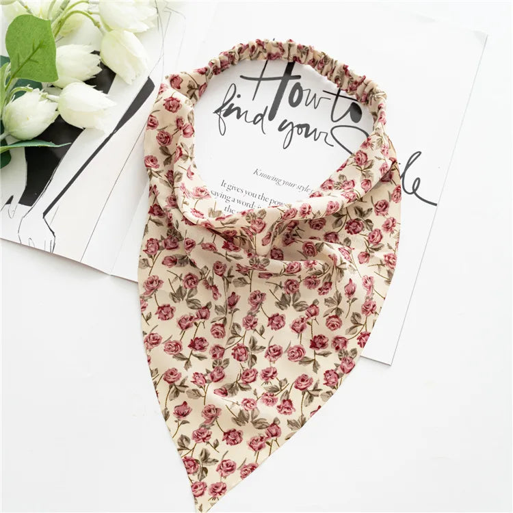 Bohemian Paisley Print Triangle Head Scarf