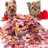 Pearl Puppy Bows with Rubber Bands for Small Dogs and Cats