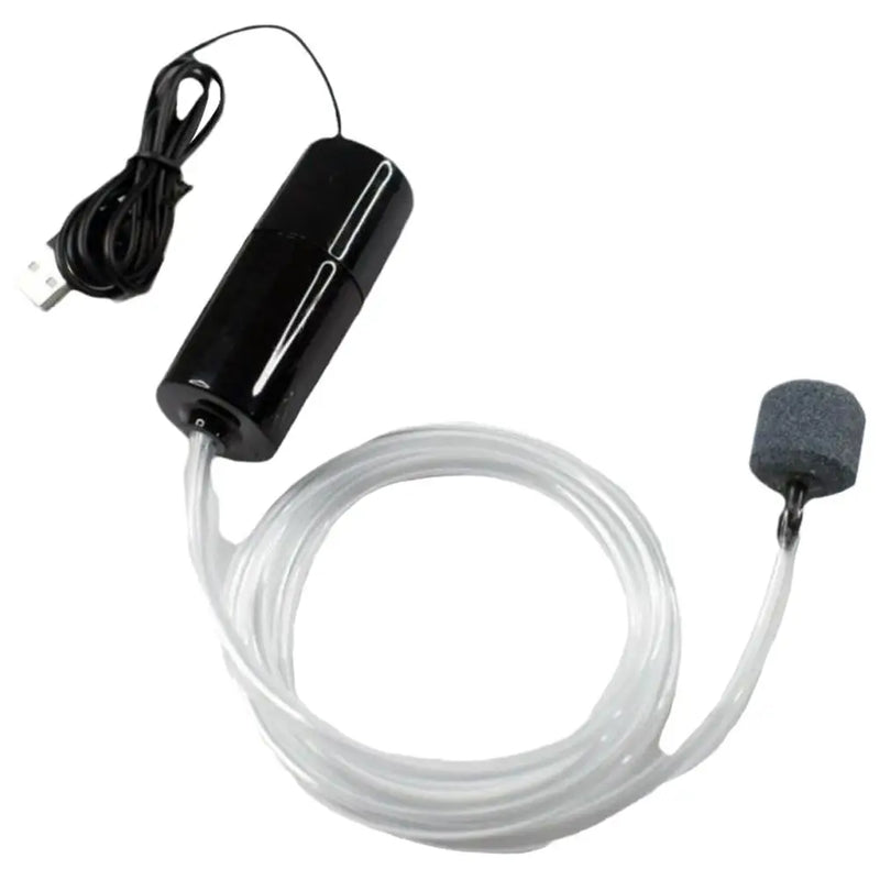 USB Mini Aquarium Air Pump Kit With Air Stone