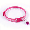 Bunte Schleifen-Hundehalsband mit Glocke