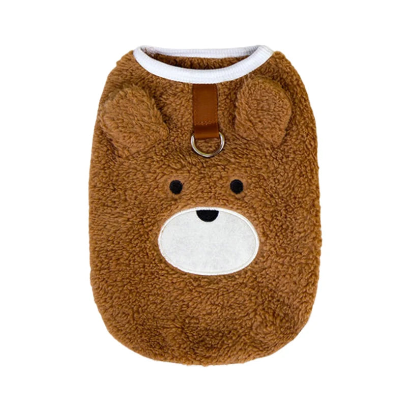 Chaleco de Felpa Suave para Perros y Gatos