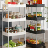 Rolling Utility Storage Cart with 3/4 Tiers