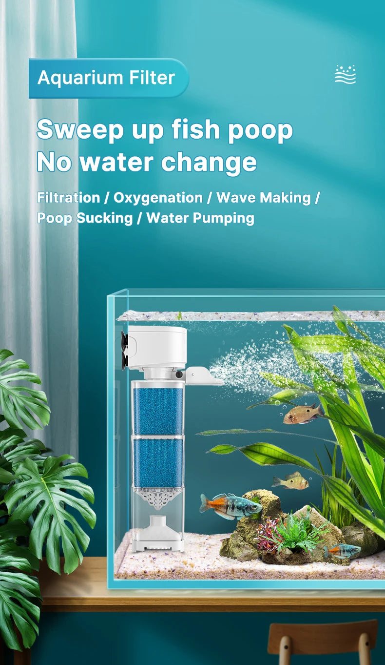 Pompe de filtre submersible pour aquarium