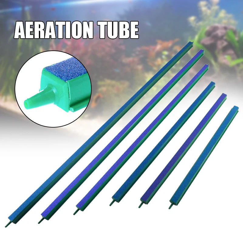Ein Satz von sechs blauen Belüftungsröhrchen für Aquarium-Luftpumpe