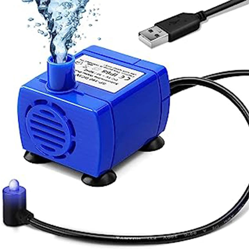 Cat Water Fountain Replacement Pump - Ultra-Quiet USB