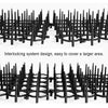 Black interlocking pet deterrent prickle strips for garden and home