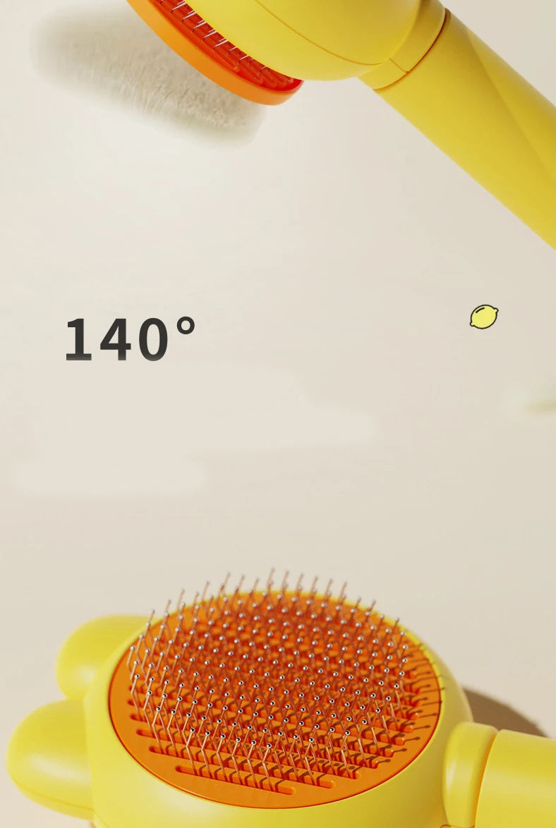 Pet Deshedding Brush for Cats & Dogs – Gentle Fur Remover Comb