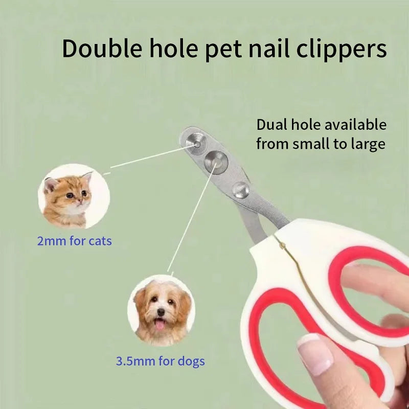 Stainless Steel Nail Clippers for Cats and Small Dogs