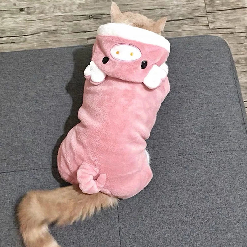 Mono con Capucha de Forro Polar para Mascota