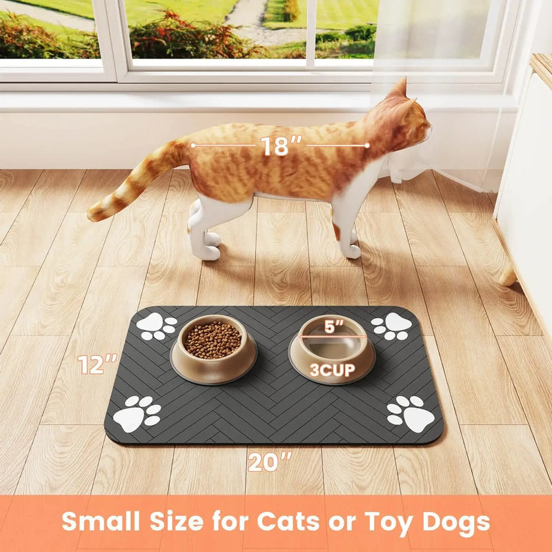 Tapis de Nourrissage Absorbant pour Animaux