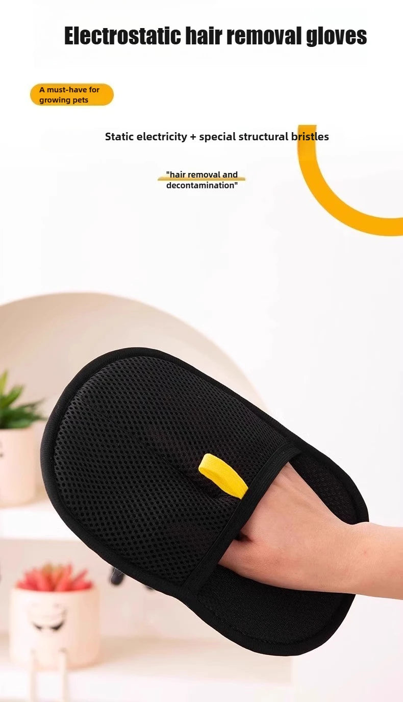Pet Grooming Glove for Shedding Cats and Dogs